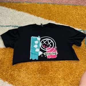 Blink-182 "Happy Face" Tom DeLonge & Mark Hoppus Concert Tour T-shirt Size XL